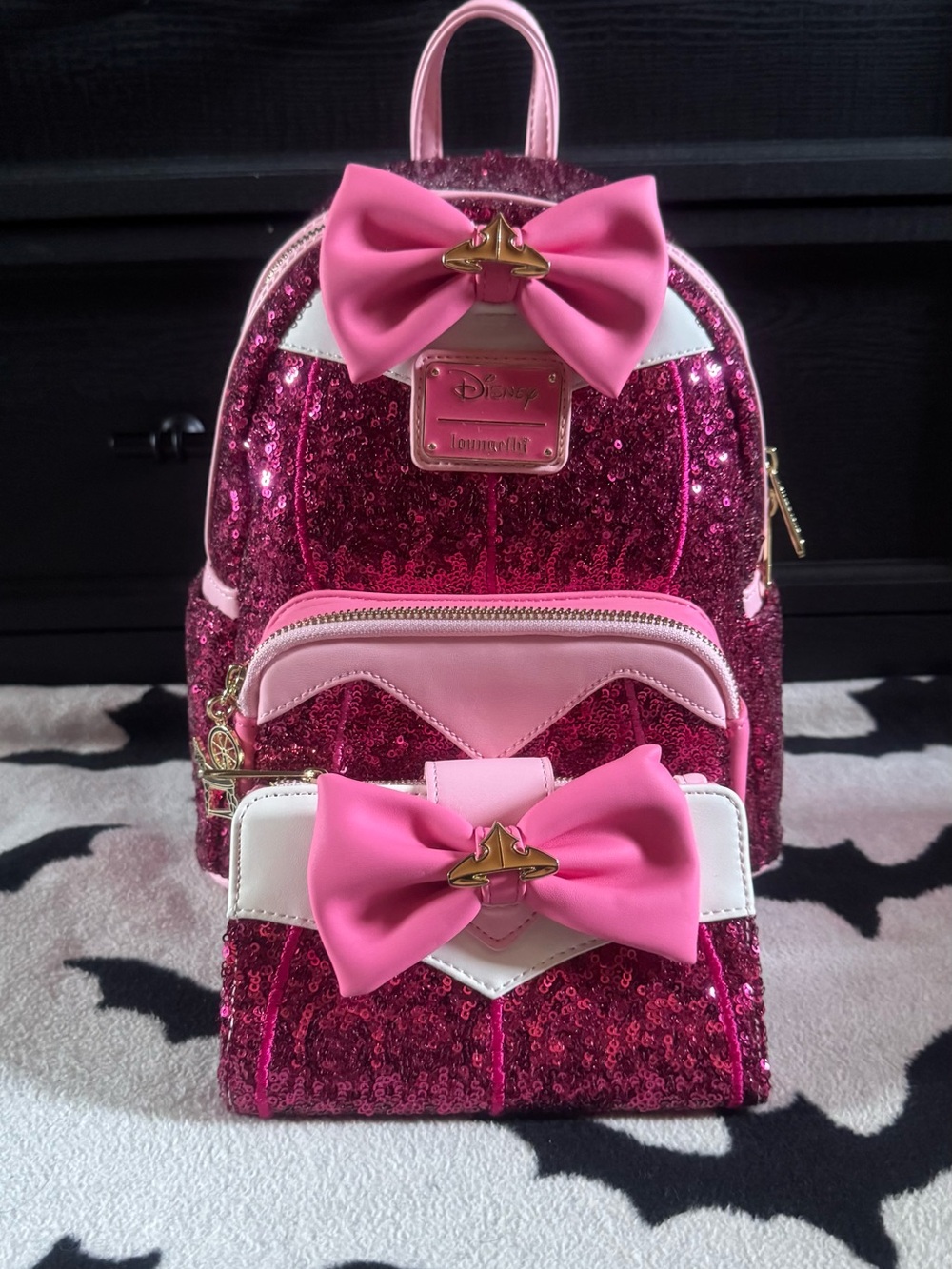 Disney Aurora Loungefly Backpack & Wallet Set